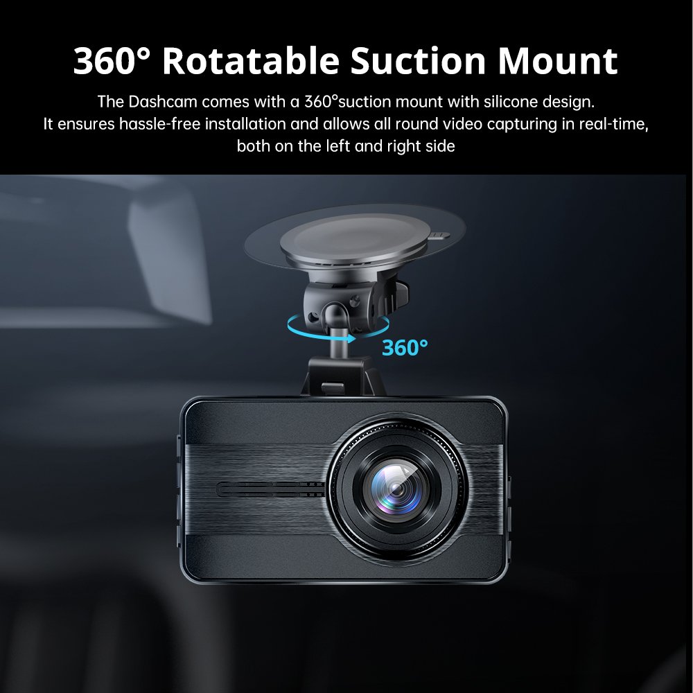 Camera Hành Trình AZDOME Dash Cam G71 1080P - Đen - Hàng chính hãng