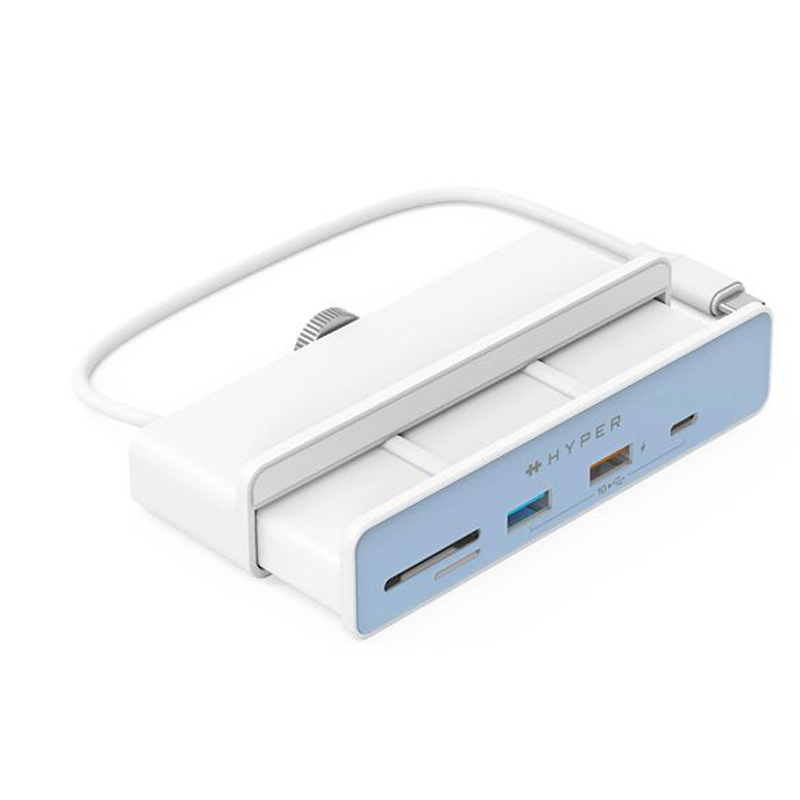 Cổng chuyển chuyên dụng HYPERDRIVE 6 in 1 USB-C HUB dành cho iMac 24 inch - HD34A8 kèm 7 miếng dán theo màu- Hàng chính hãng