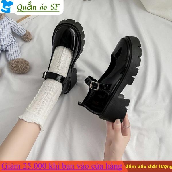 New Mary Jane Shoes Small Size Chunky Heel Platform Preppy Style Small Single-Layer Shoes Vintage Leather Shoes Women's Shoes