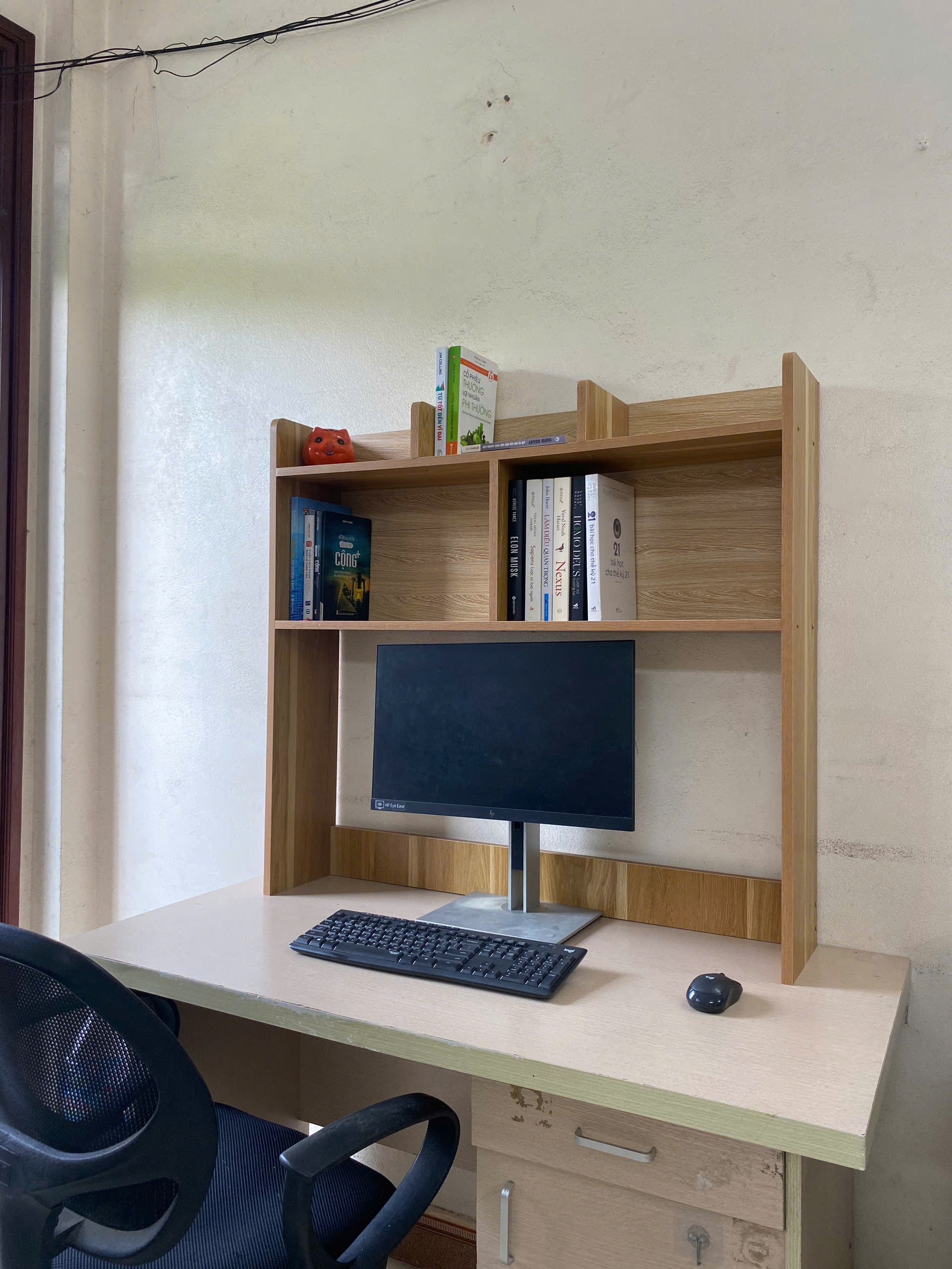 Giá Đựng Sách Vở Để Bàn Làm Việc, Bàn Học Bằng Gỗ MDF Dễ Dàng Lắp Đặt