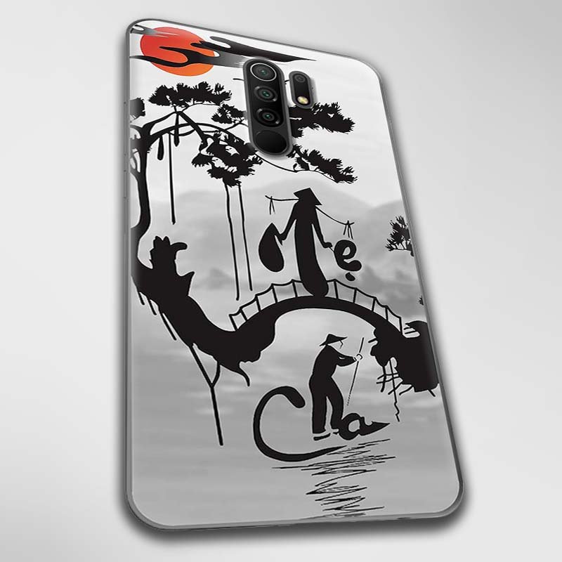 Ốp lưng dành cho Xiaomi Redmi 9, Redmi 9A, Redmi 9C mẫu Cha mẹ núi sông