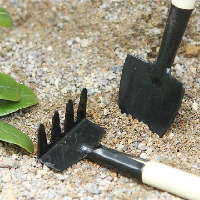 Bộ 3 món dụng cụ làm vườn mini (xẻng + bồ cào + thuồng) tiện lợi dễ sử dụng