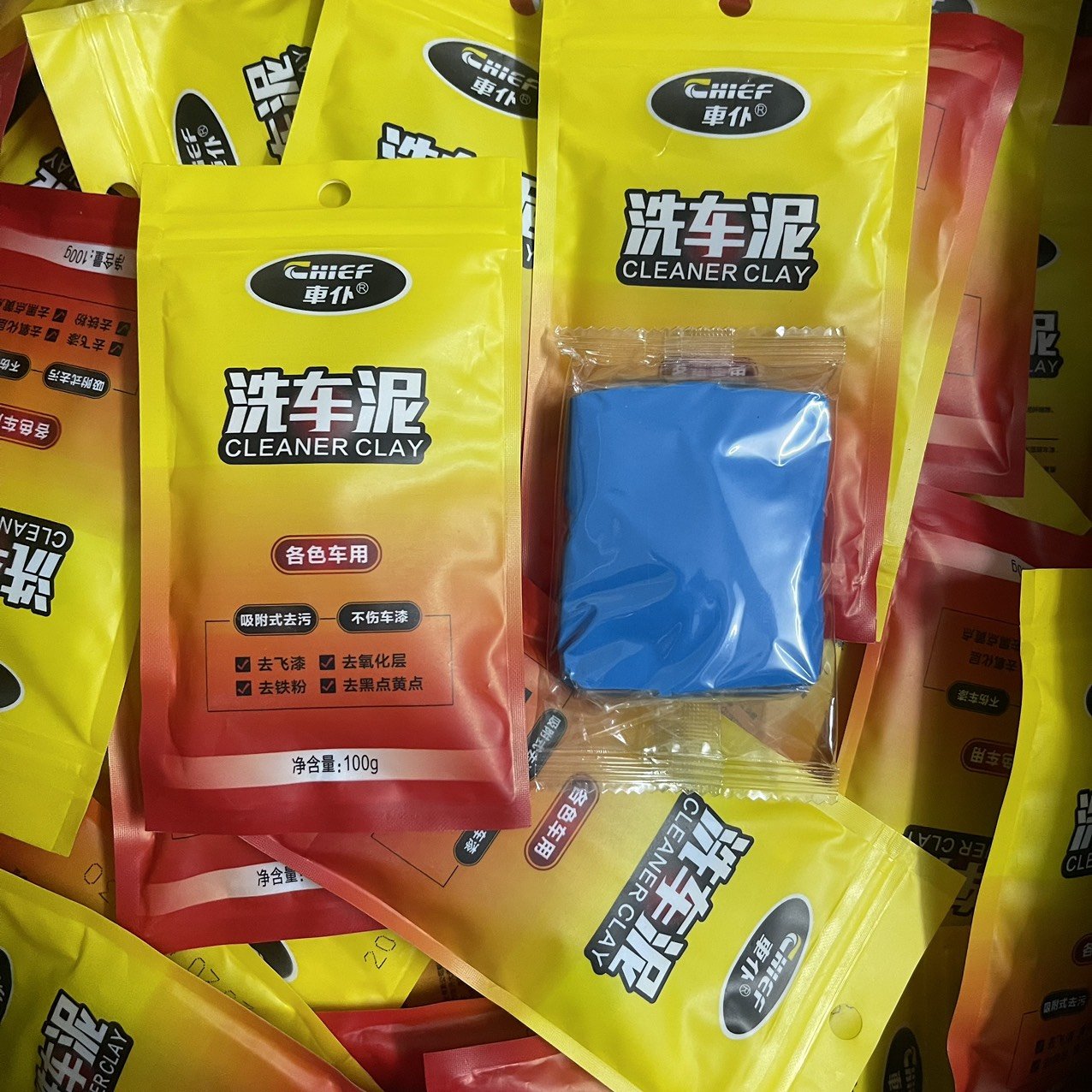Đất Sét Rửa Xe Chief Chuyên Dụng 100g Tẩy Sạch Ố Bẩn, Bụi Sơn, Phân Chim, Nhựa Đường
