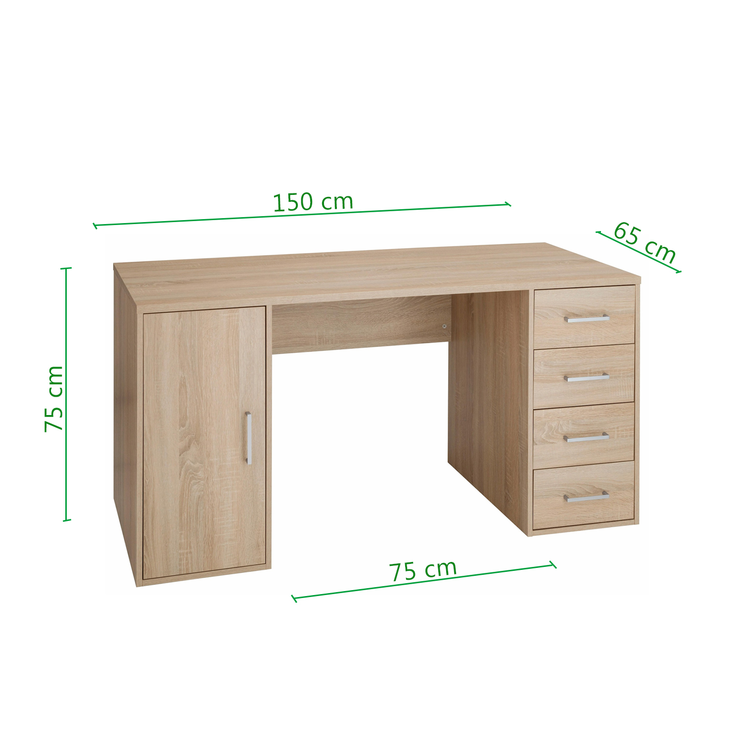 BÀN LÀM VIỆC LIỀN HỘC TỦ ECOFURNIX BG2149