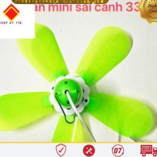 Quạt treo màn quạt trần mini 5 cánh loại sịn