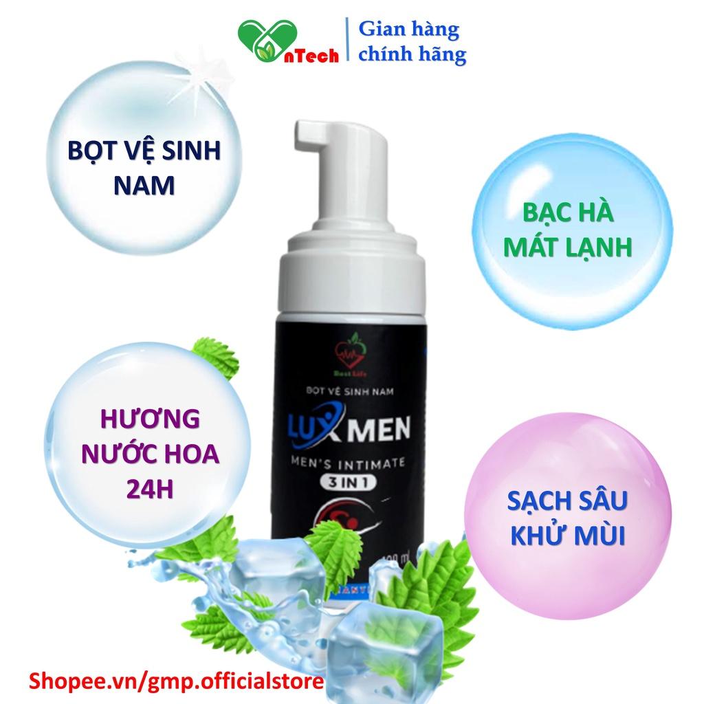 Bọt vệ sinh nam giới 3 trong 1 Best Life Luxmen dung dịch vệ sinh nam giới tạo bọt hương nước hoa chai 100ml