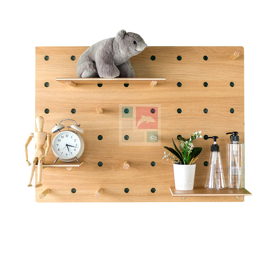 Bảng trang trí Pegboard Gỗ 60x80cm