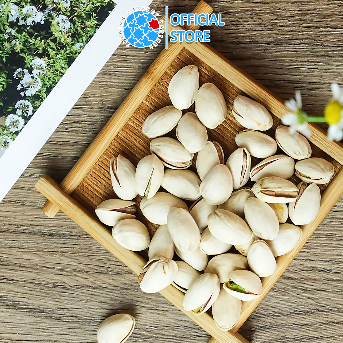 Hạt Dẻ Cười Mỹ Rang Muối Trading Perfect Partner túi 500g - Dẻ cười hạt siêu to, dòng Olam thượng hạng, không tẩy trắng