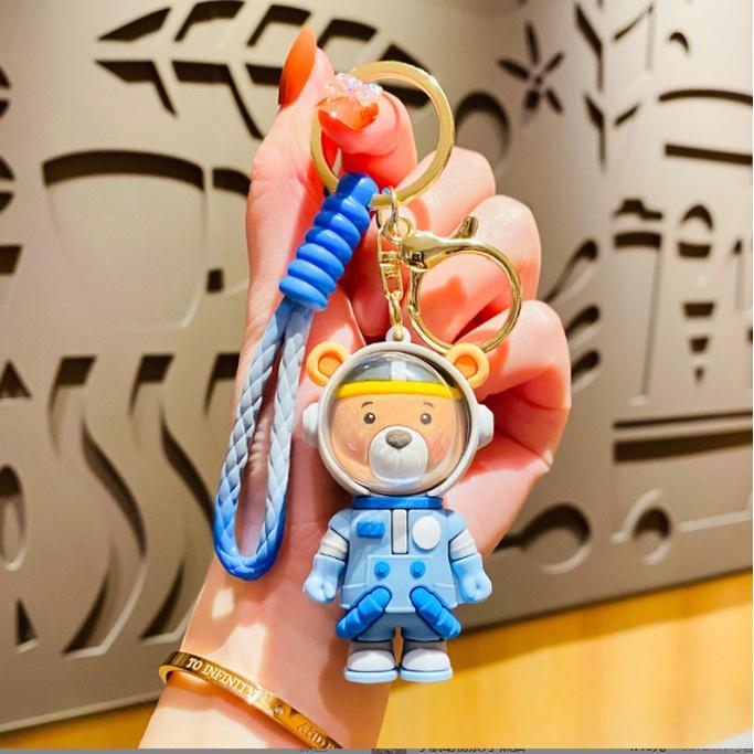 Móc Khóa Phi Hành Gia Panda PVC Loại Tốt