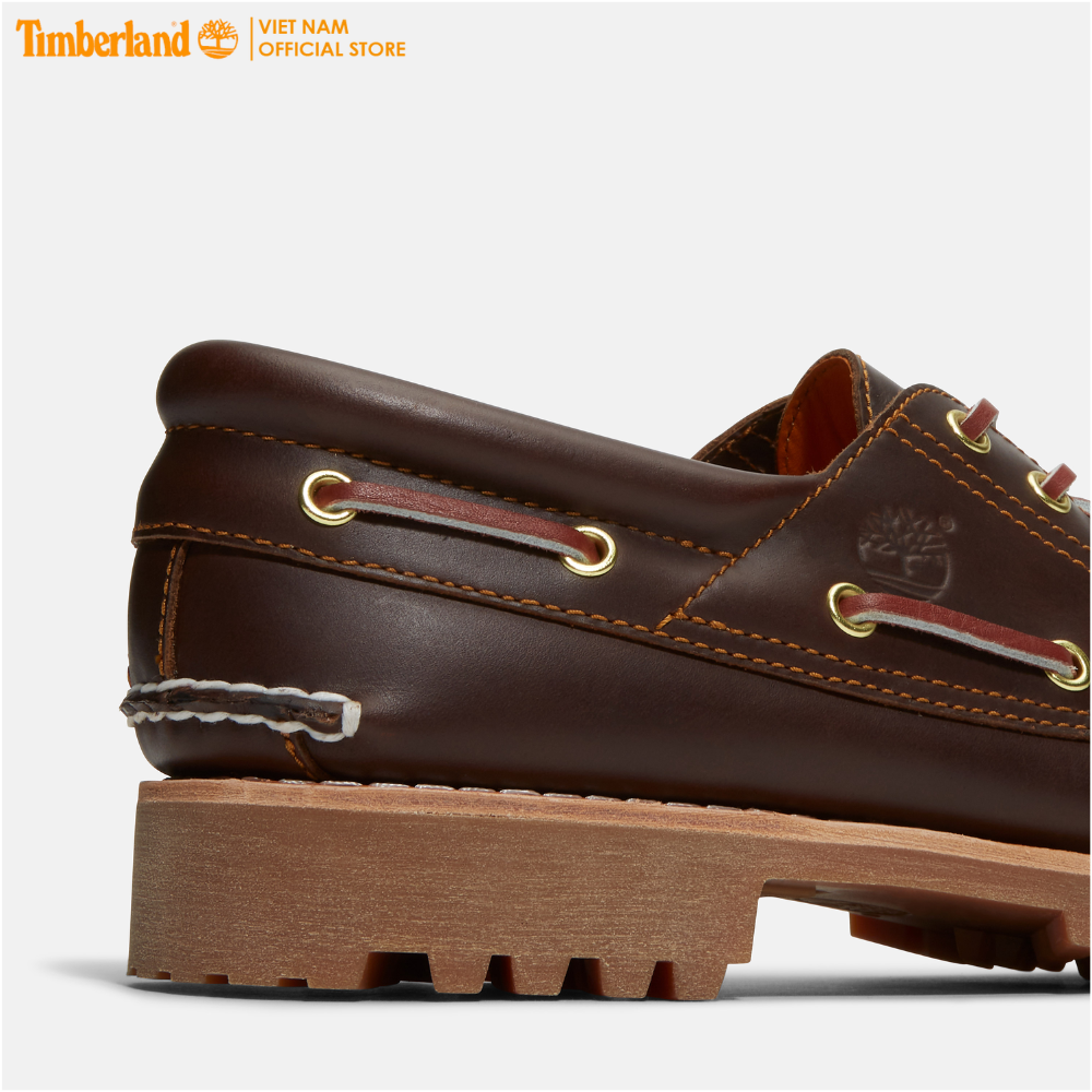 Timberland Giày Lười Nam - Men's Authentics 3 Eye Classic Md Brown Full Grain TB03000322