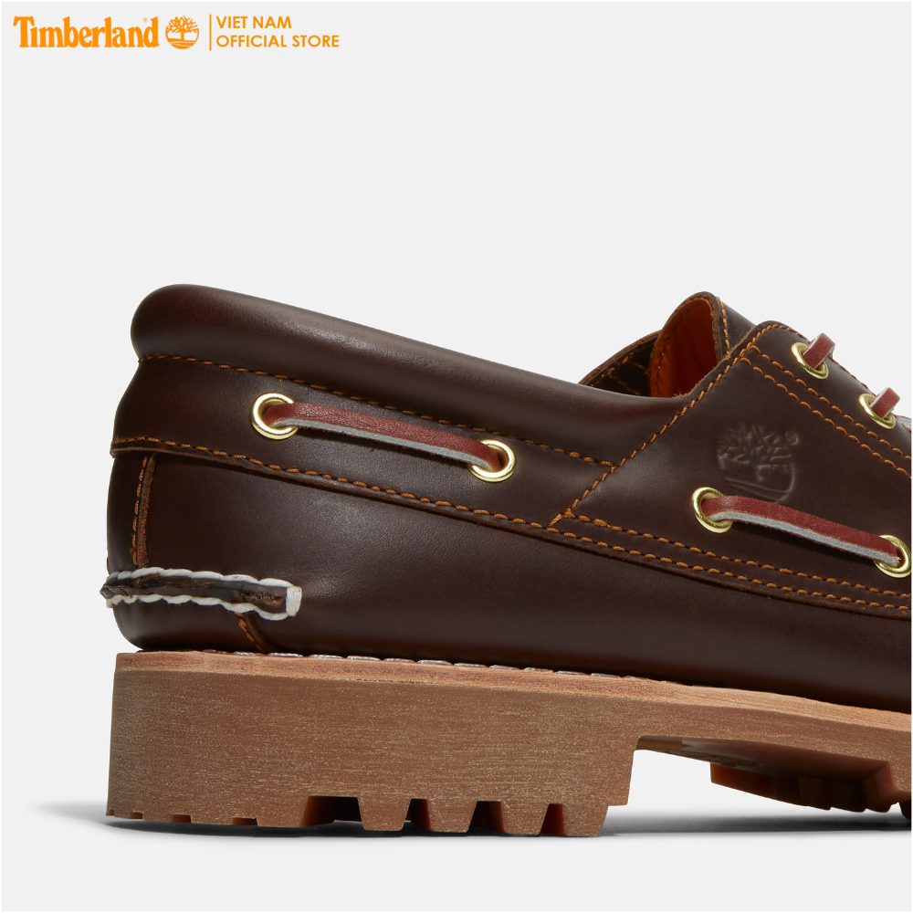 [Original] Timberland Giày Lười Nam - Men's Authentics 3 Eye Classic Md Brown Full Grain TB03000322