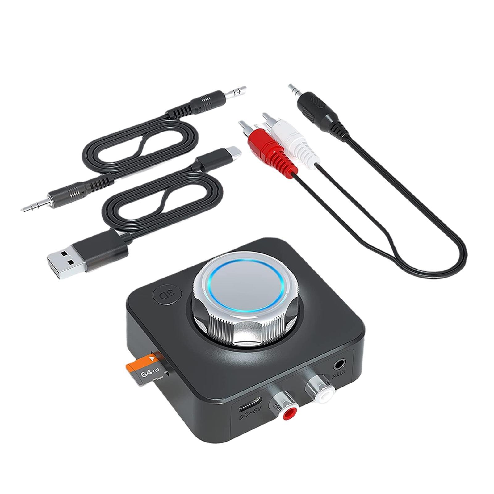 2 in 1 AUX RCA Bluetooth Wireless Audio Receiver Stereo Music Adapter