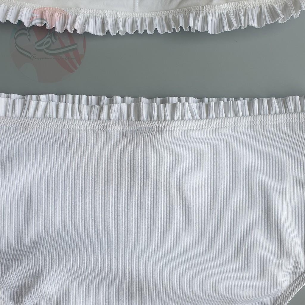 Bộ bơi hai mảnh F21 áo quây phối quầm lưng cao xuất khẩu Mỹ