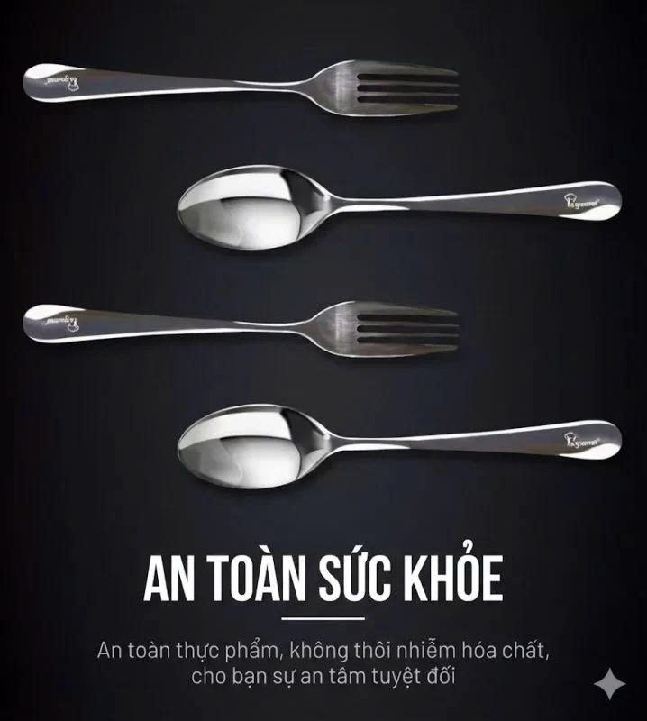 Bộ thìa dĩa La Gourmet London 24 món inox LG 396099 hàng chính hẫng