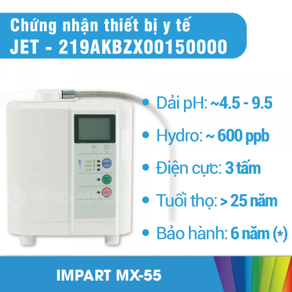 Máy lọc nước Impart EXCEL SX(MX-55) - Hàng nhập khẩu