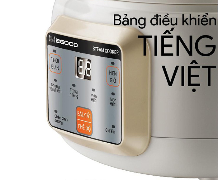 Nồi Chưng Yến, Tiềm Thuốc Bắc 2GOOD A600 Dung Tích 1.6L Công Suất 360W - Hàng Chính Hãng