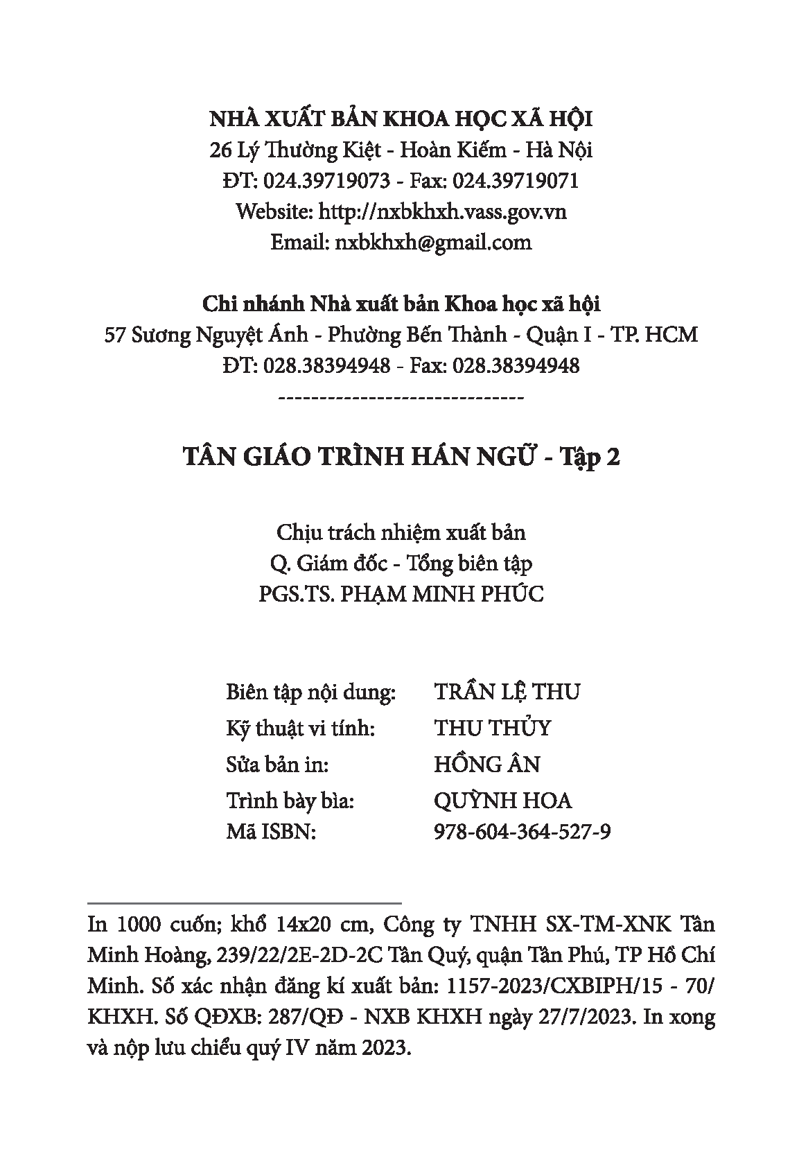 Tân Giáo Trình Hán Ngữ - Tập 2 (Tặng Kèm Bài Nghe Online)