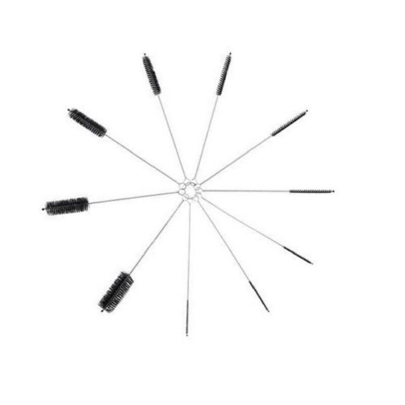 1 cái Cọ làm sạch chai lọ nhỏ dài ống hút ly nhỏ Dụng cụ làm sạch nhà bếp 10pcs set.