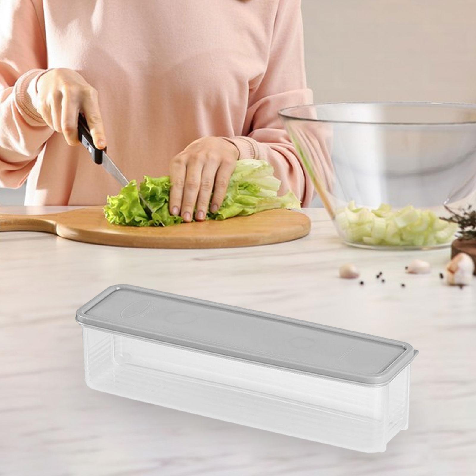 Clear Pasta Storage Container Egg Storage Container with Lid for Drawer