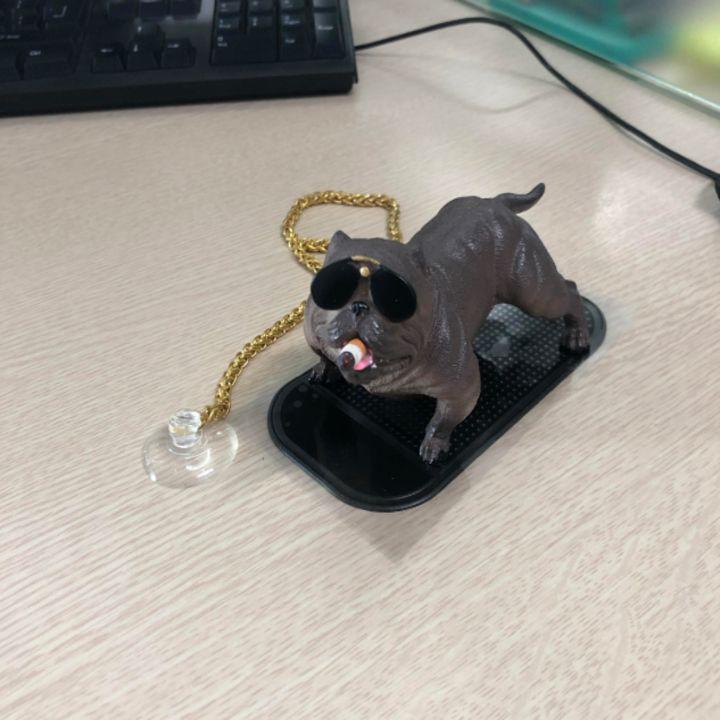 Sản phẩm Tượng chú chó Bull Mỹ ngồ ngộ đáng yêu trang trí cao cấp/ Mã sản phẩm 72608 (Sản phẩm có 4 mầu: Trắng, Đen, T