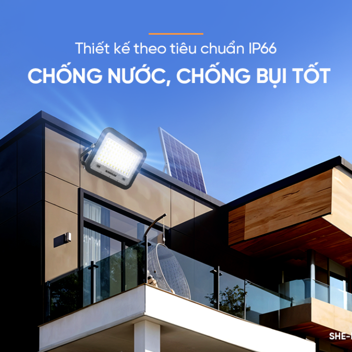 ĐÈN PHA NĂNG LƯỢNG MẶT TRỜI  SPEC SHE-LSPPLSE01.100W
