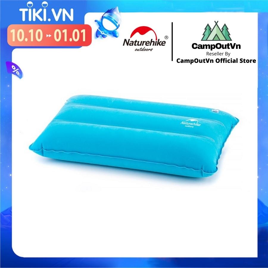 Đồ cắm trại gối hơi gấp gọn văn phòng Naturehike NH18F018-Z du lịch dã ngoại  chất liệu An Toàn siêu nhẹ A354