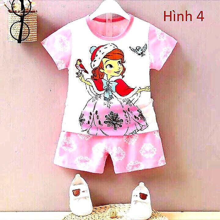 SÉT BỘ THUN BÉ GÁI IN HÌNH NGỘ NGHĨNH