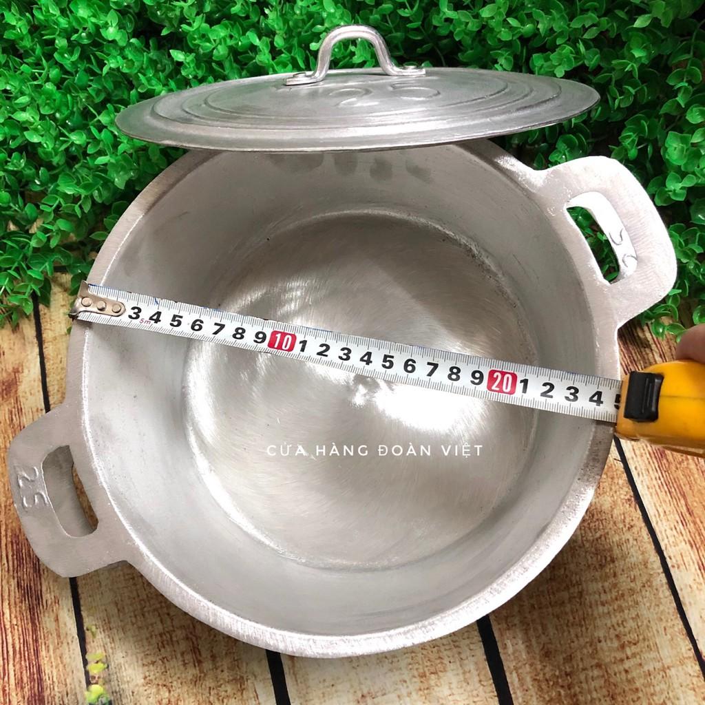 Nồi Gang Đúc Nguyên Khối 25cm - Nấu Cơm Siêu Ngon