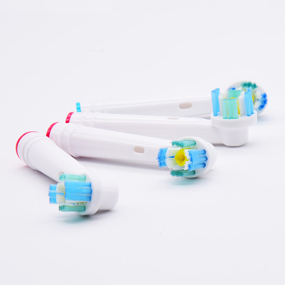 Cho máy Oral B Braun, bộ 4 Đầu Bàn Chải đánh răng điện thay thế MIHOCO EB18-P New   ,  phá tan mảng bám, cho răng trắng sáng