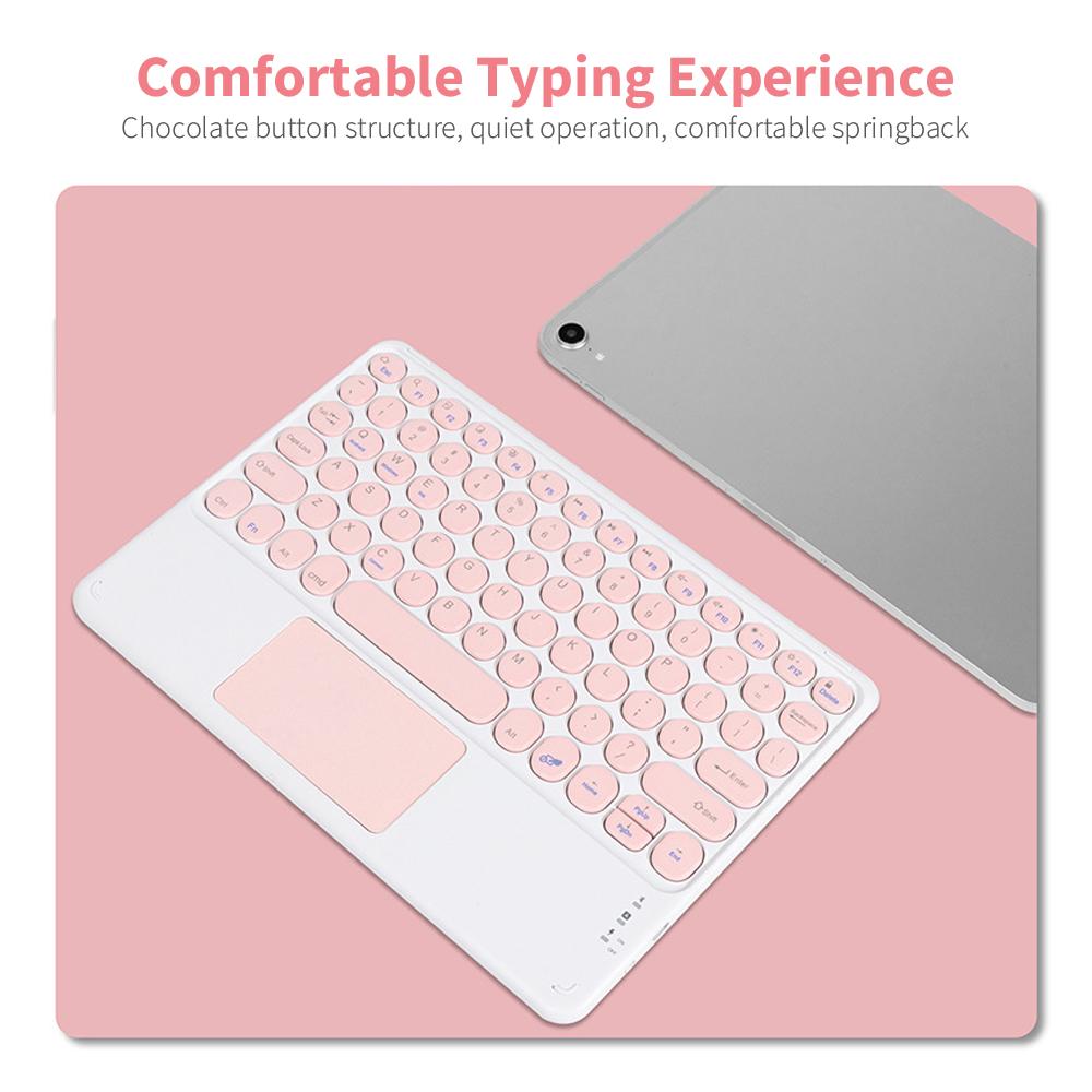 BT Keyboard Mouse Combo BT3.0 Wireless Rechargeable Keyboard Ergonomic Mouse Set Slim Design