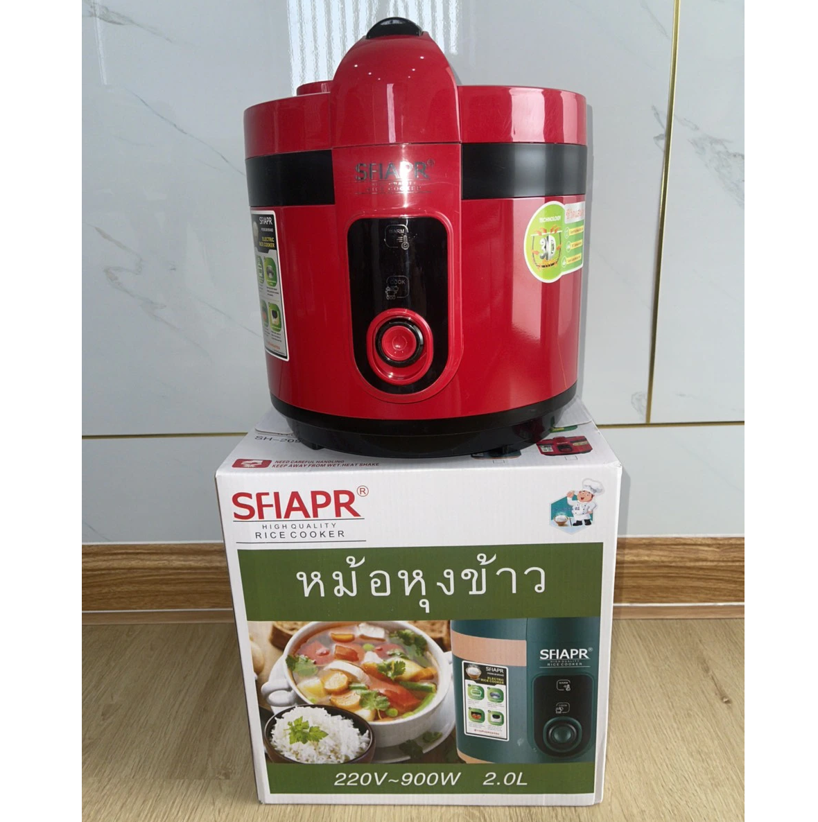 Nồi Cơm Điện SFIAPR SH-209 (506) 2 lít - Màu Ngẫu Nhiên - Hàng Chính Hãng