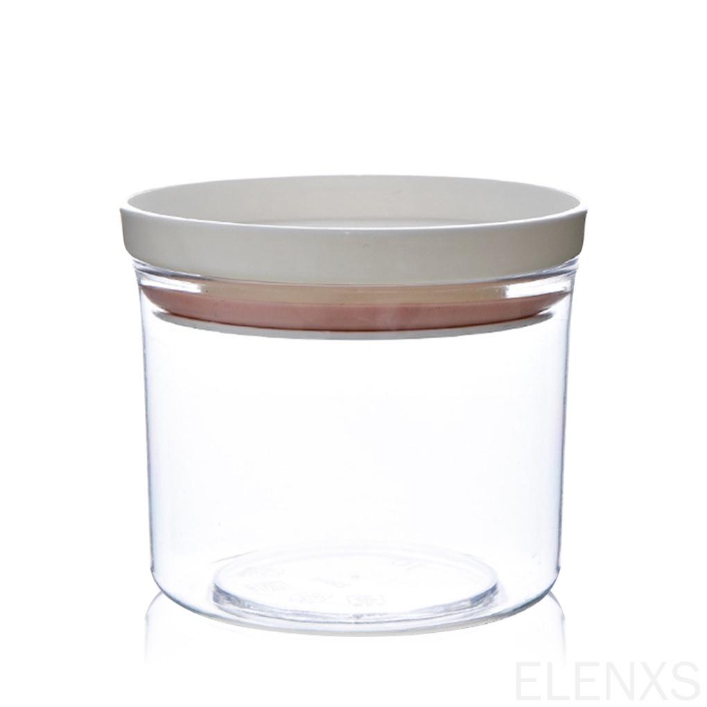 Food Container Kitchen Stackable Moisture-proof Grain Organizer Transparent Sealing Storage Holder with Lid ELEN