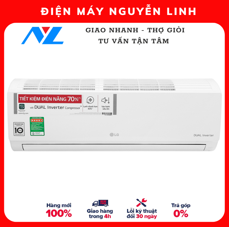 Máy lạnh LG Inverter 1.0HP V10ENW1 - Chỉ Giao Tại HCM
