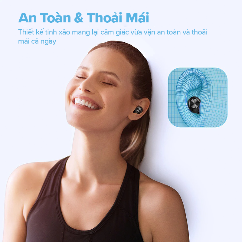 Tai Nghe Bluetooth T23, Âm Thanh Cực Chất - Hàng Chính Hãng