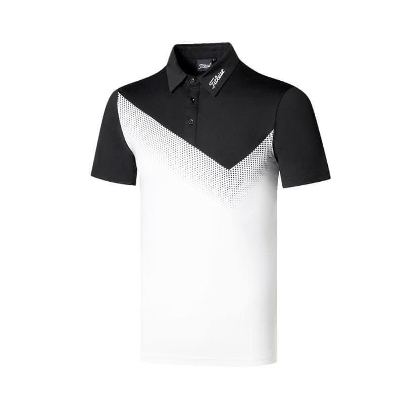 Áo Cộc Tay Nam Golf Cotton Co Dãn Tháo Mái Nhẹ Nhàng