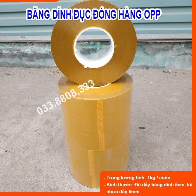 BĂNG DÍNH VÀNG CUỘN 1KG LÕI MỎNG CỰC DAI ĐÓNG HÀNG SIÊU THÍCH
