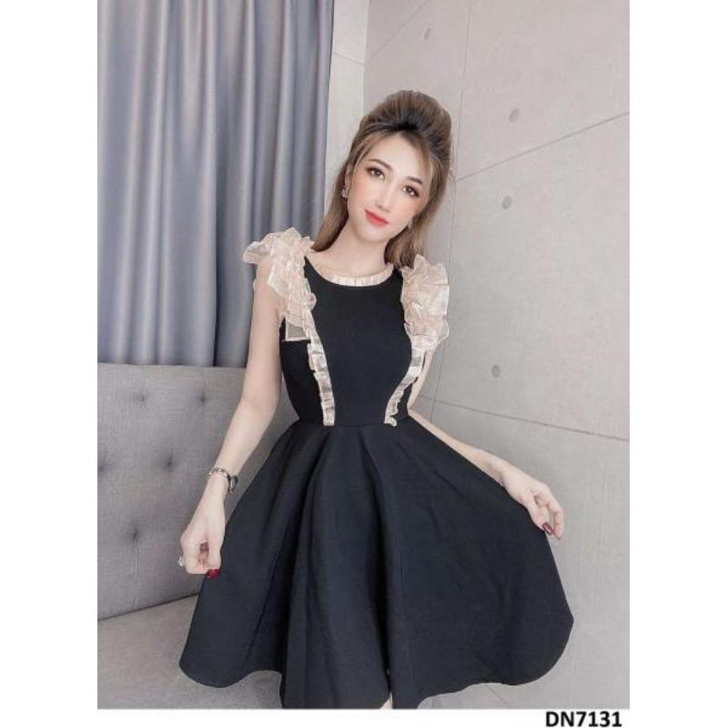 Đầm xòe xếp ly tiểu thư kute