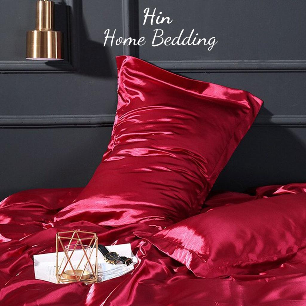 Vỏ Áo Gối Nằm Lụa 50x70cm Hin Home Bedding Mẫu 2