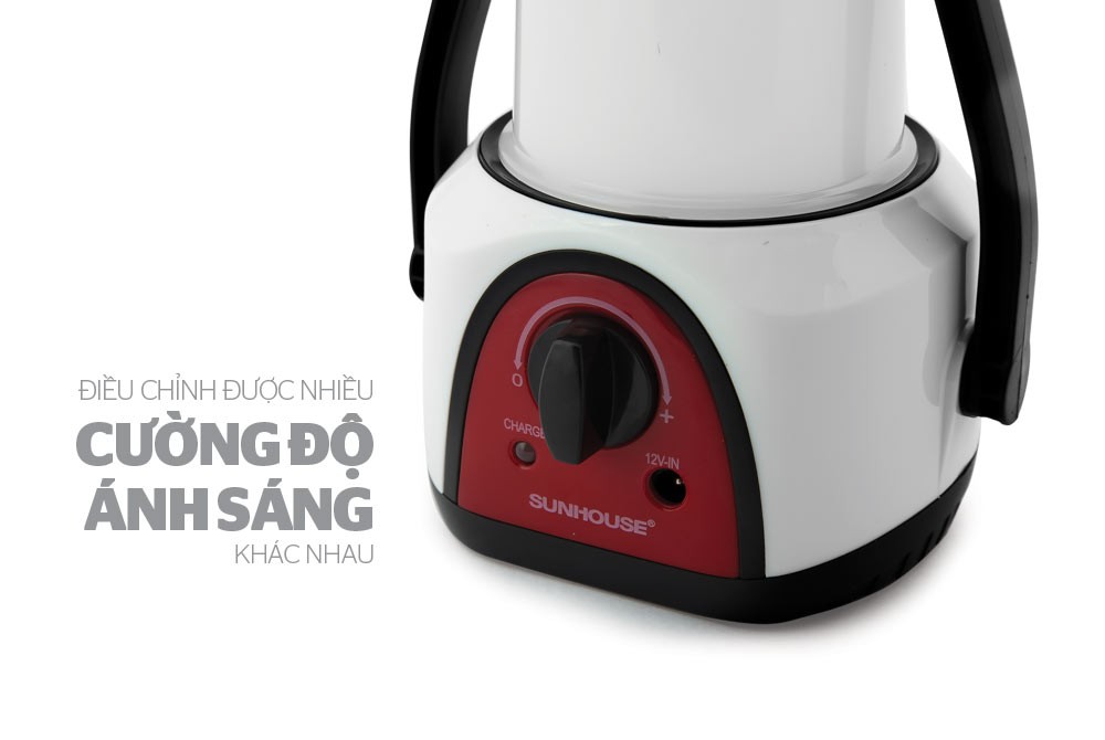 Đèn Tích Điện Đa Năng 360 Cỡ Trung Sunhouse SHE-6848LA - Trắng