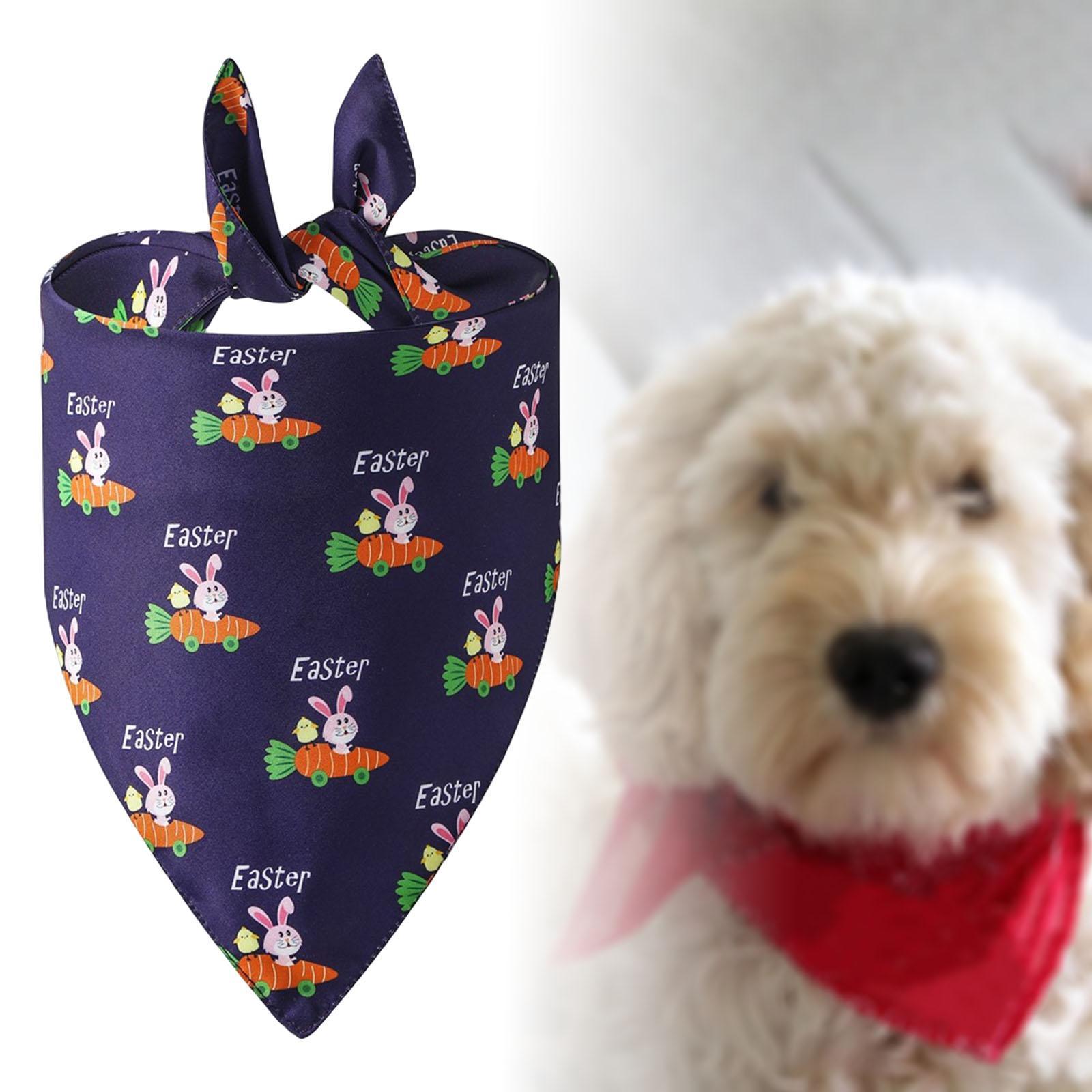 Dog Bandana Collar Easter Pet Bandana Costume Party Dress up Kitten Puppy Neck Scarf