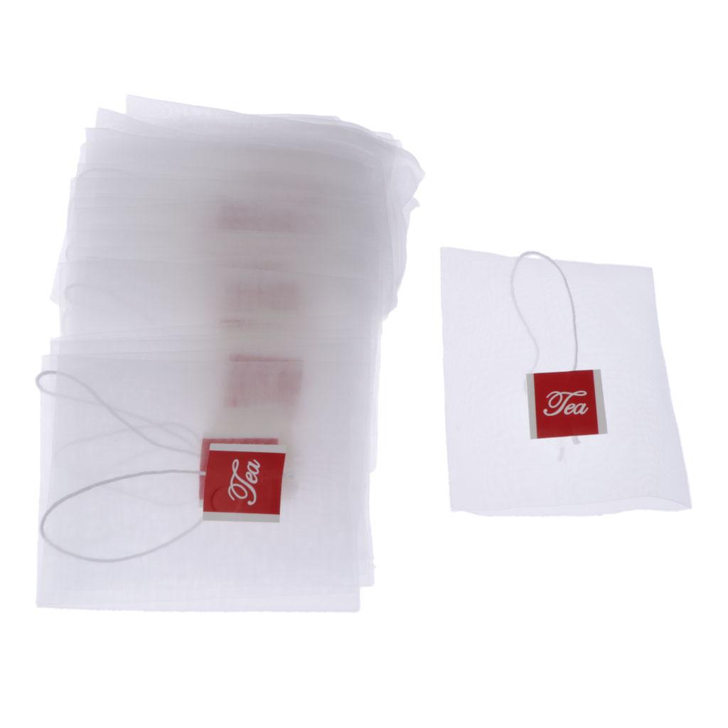 50 Cái Túi Lọc Trà Rỗng Chuỗi Túi Infuser Cho Trà Lỏng
