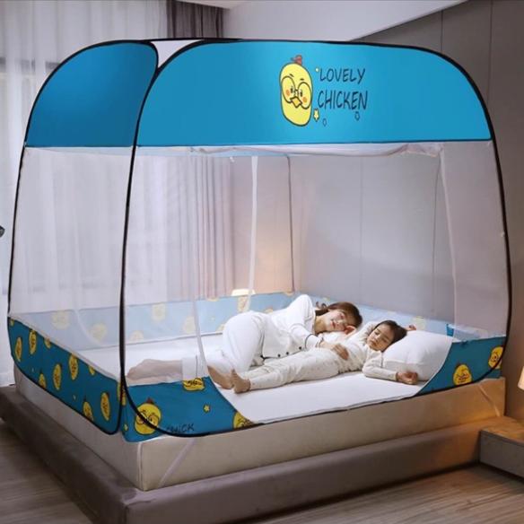Màn ngủ tự bung gấp gọn, Mùng Chụp, Màn Chụp Tự Bung, Màn ngủ chống muỗi 1m8 x 2m, Dễ dàng tiện lợi, bền đẹp