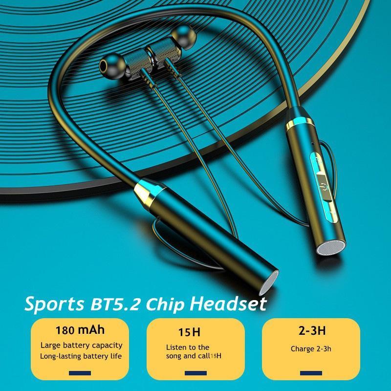 Tai Nghe Bluetooth Không Dây Đeo Cổ TWS Có Mic Chất Lượng Cao