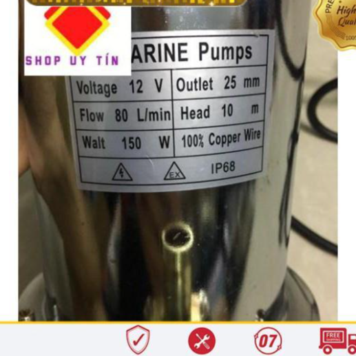Bơm chìm 12v loại sịn đủ công xuất-PT
