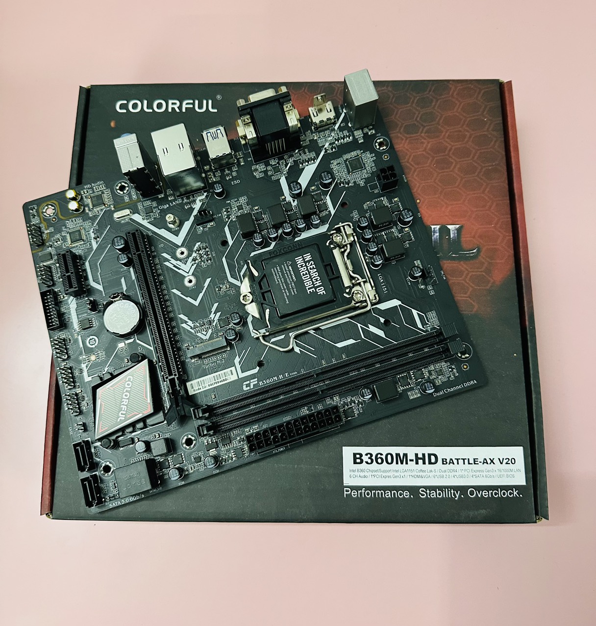 Bo Mạch Chủ (Mainboard) Colorful BATTLE-AX B360M-HD PRO V20 - HÀNG CHÍNH HÃNG