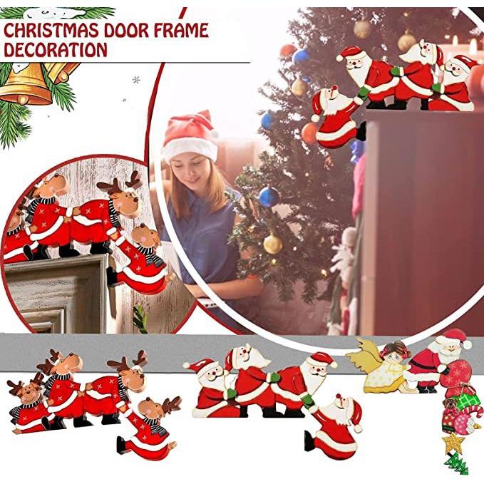 Búp bê trang trí giáng sinh hình ông già noel tuần lộc