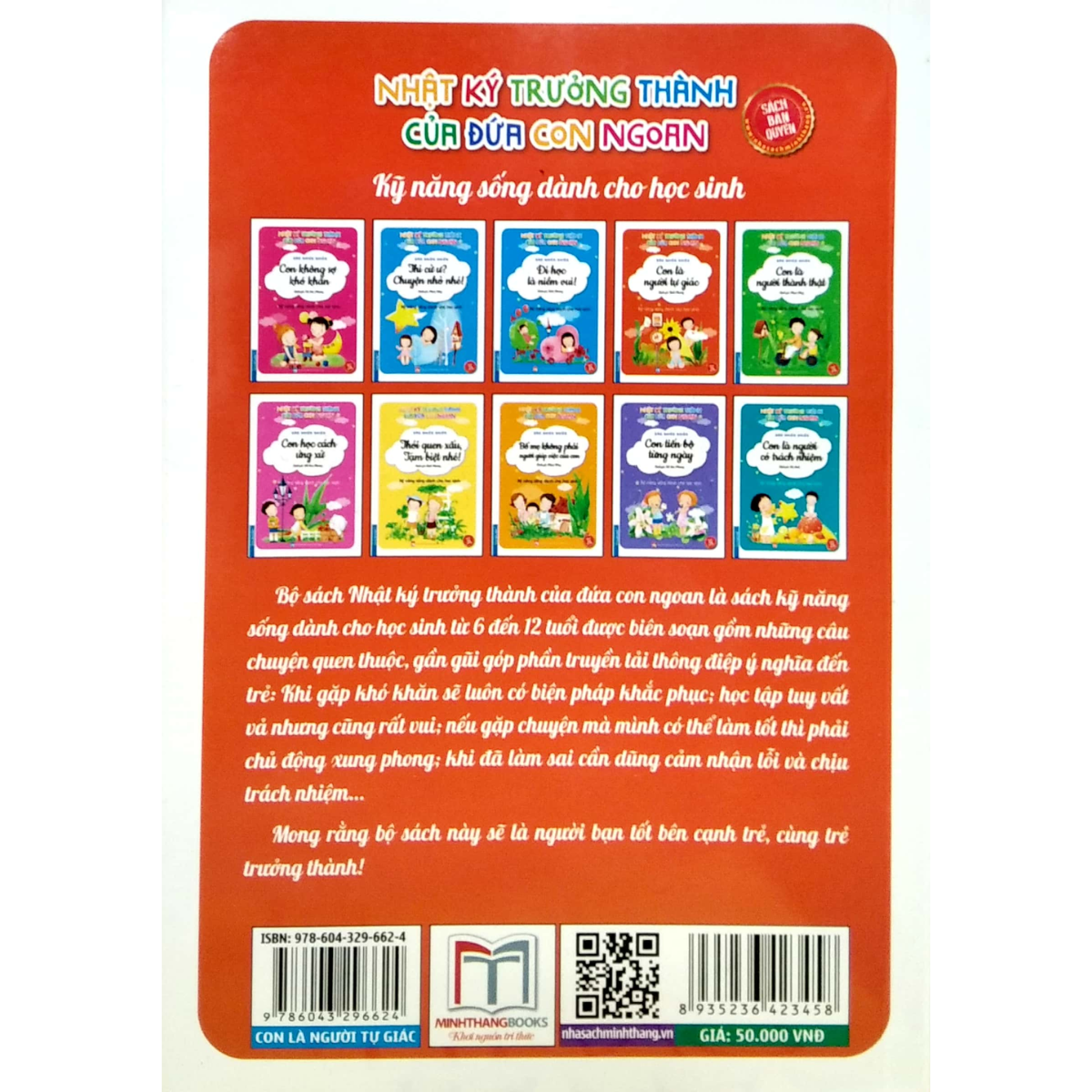 Nhật Ký Trưởng Thành Của Đứa Con Ngoan - Kỹ Năng Sống Dành Cho Học Sinh - Con Là Người Tự Giác (Sách Bản Quyền) - Tái Bản