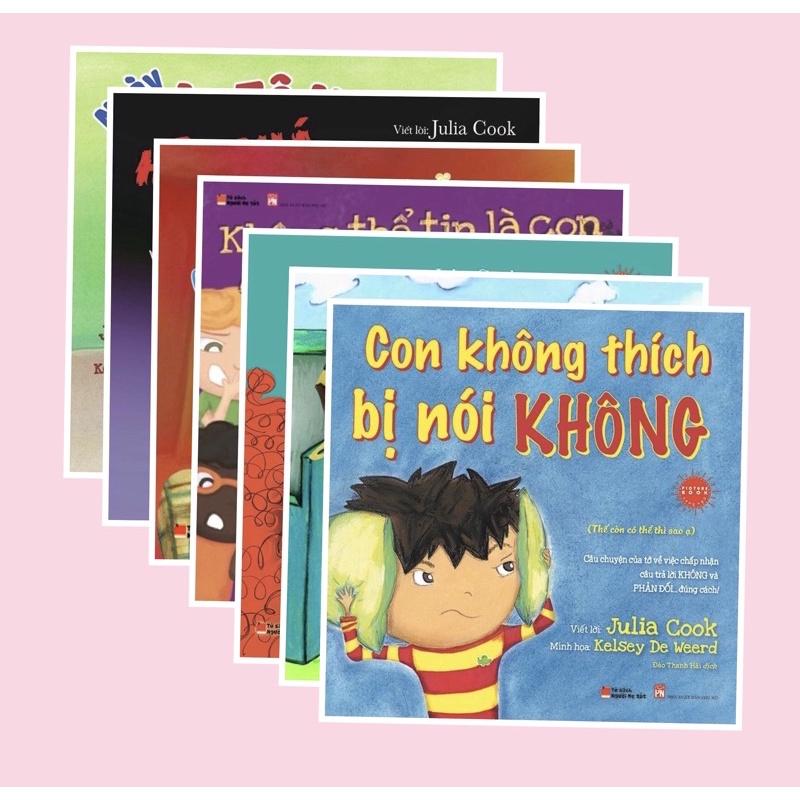 Sách- bộ 7 cuốn Dạy bé ứng xử Julia Cook:Con không thích bị nói không,con xin lỗi con đã quên xin phép