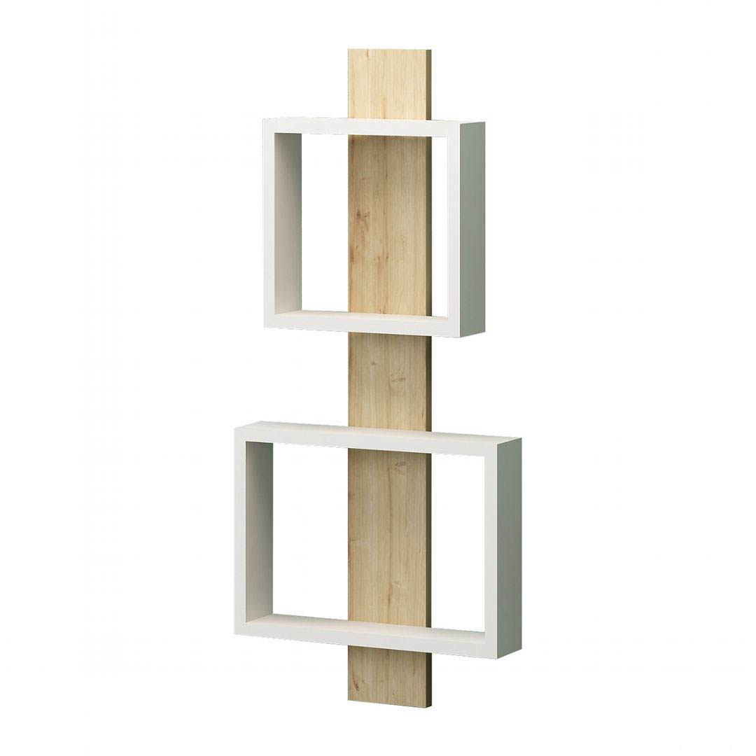 Kệ sách treo tường gỗ công nghiệp hiện đại SMLIFE Wooclix