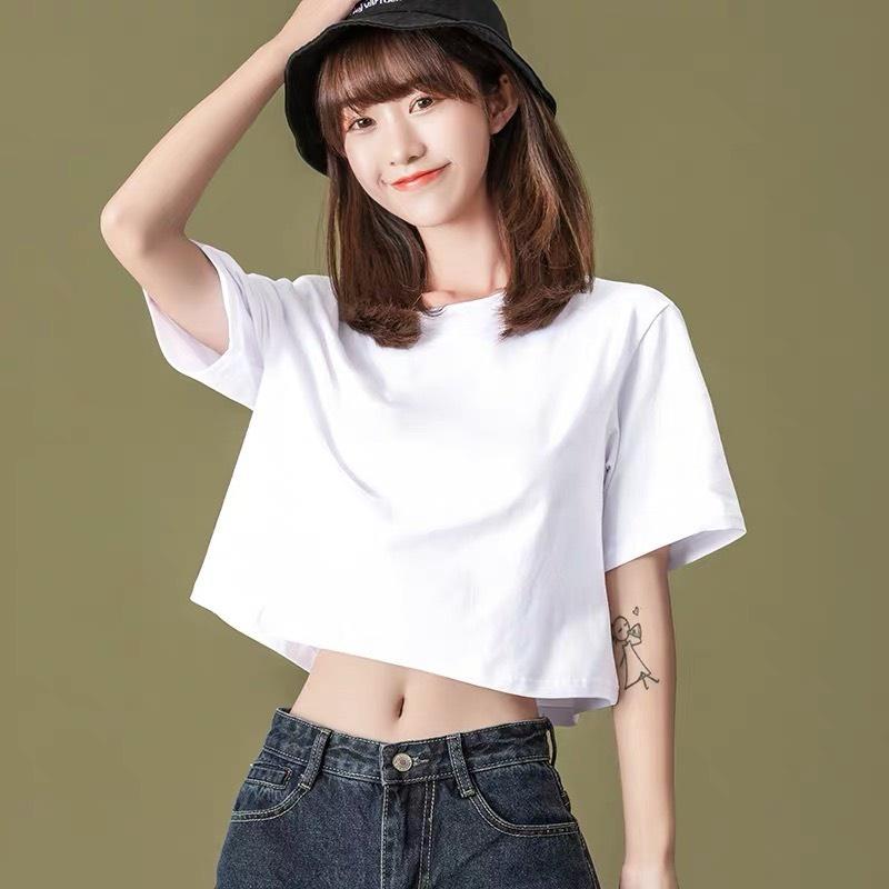 Áo croptop nữ tay lỡ đẹp cao cấp form rộng kiểu ulzzang 4YOUNG CRT01